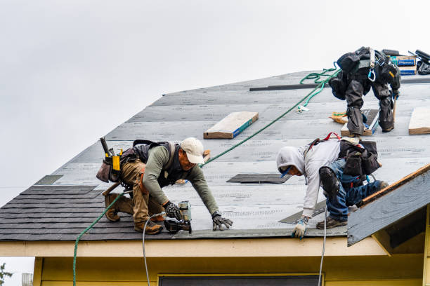 Professional Gutter Installation technician working in Sandusky, OH